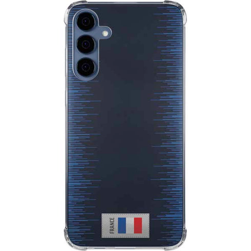 France Soccer Flag Galaxy A35 5G Clear Case
